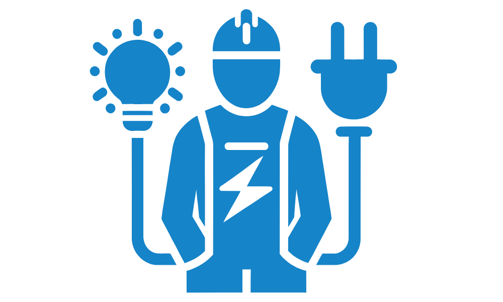 Skilled electrician wiring electrical panel USA
